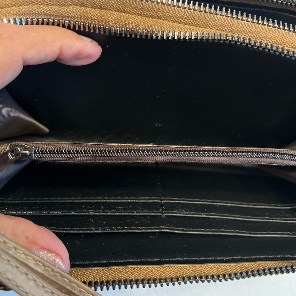 Cracker Barrel Studded Brown Leather Crossbody Bag - Picture 4 of 4